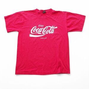 Fruit of the Loom Best Enjoy Coca-Cola Vintage 90s Single Stitch T-Shirt Large